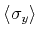 $ \langle \sigma_{y} \rangle $
