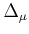 $ \Delta_{\mu}$