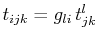 $ t_{ijk}=g_{li}\,t^{l}_{jk}$