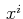 $ \,x^{i}$