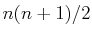 $ n(n+1)/2$
