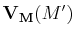 $ \mathbf{V_{M}}(M')$