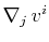 $ \nabla_{j}\,v^{i}$