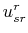 $ u^{r}_{sr}$