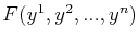 $ F(y^{1},y^{2},...,y^{n})$