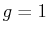 $ g=1$