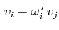 $\displaystyle \,v_{i}-\omega^{j}_{i}\,v_{j}$