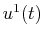$ u^{1}(t)$
