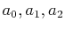 $ a_{0}, a_{1}, a_{2}$