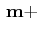 $\displaystyle \,\mathbf{m}+$