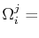 $\displaystyle \Omega^{j}_{i}=$