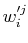 $ w'^{j}_{i}$