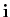 $ \mathbf{i}$